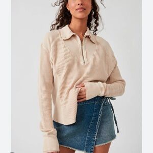 Free People Ashton Zip Thermal size medium